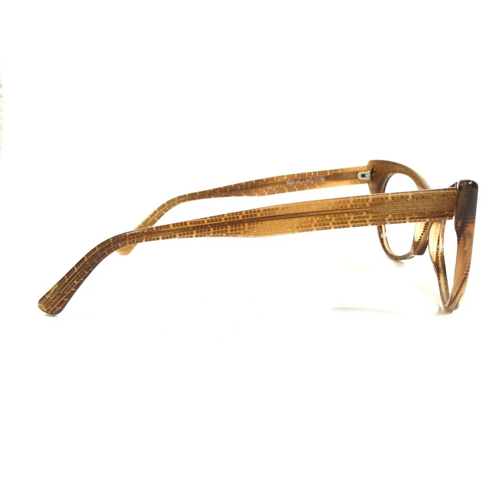 Andy Wolf Eyeglasses Frames 5028 col.v Clear Brown Sharp Cat Eye 53-17-140